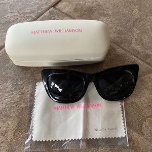 3.1 Phillip Lim Oversized Cat Eye Sunglasses Black